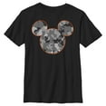 thumbnail image 1 of Boy's Mickey & Friends Gray Camo Mickey Mouse Logo Graphic Tee Black Medium, 1 of 5