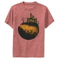 thumbnail image 1 of Boy's Mickey & Friends Halloween Haunted Mansion  Performance Graphic Tee Red Heather Large, 1 of 4