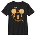 thumbnail image 1 of Boy's Mickey & Friends Halloween Pumpkin Face Graphic Tee Black X Small, 1 of 10