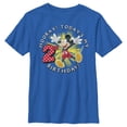 thumbnail image 1 of Boy's Mickey & Friends Hooray It's My 2nd Birthday  Graphic Tee Royal Blue Medium, 1 of 5