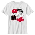 thumbnail image 1 of Boy's Mickey & Friends Icons Jumble  Graphic Tee White Large, 1 of 4