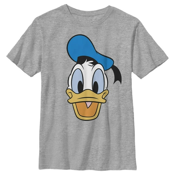 Boy's Mickey & Friends Large Donald Duck Graphic Tee Athletic Heather Large