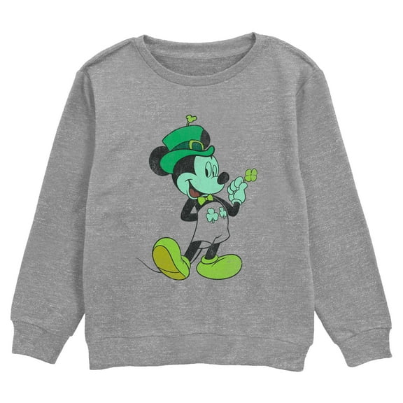 Boy's Mickey & Friends Lucky Leprechaun Pose  Sweatshirt