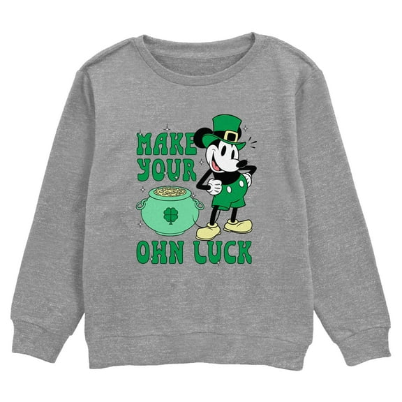 Boy's Mickey & Friends Make Your Own Luck  Sweatshirt