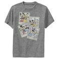 thumbnail image 1 of Boy's Mickey & Friends Mickey & Friends Pictures  Performance Graphic Tee Charcoal Heather Medium, 1 of 4