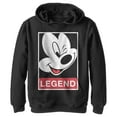 thumbnail image 1 of Boy's Mickey & Friends Mickey Legend Poster  Pull Over Hoodie Black Small, 1 of 4