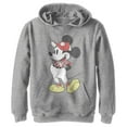 thumbnail image 1 of Boy's Mickey & Friends Mickey Mouse Baseball Player Pull Over Hoodie Athletic Heather X Large, 1 of 4