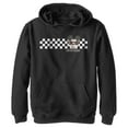 thumbnail image 1 of Boy's Mickey & Friends Mickey Mouse Checkers Pull Over Hoodie Black Medium, 1 of 4