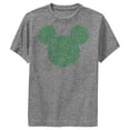 thumbnail image 1 of Boy's Mickey & Friends Mickey Mouse Clover Silhouette Performance Graphic Tee Charcoal Heather Medium, 1 of 4