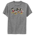 thumbnail image 1 of Boy's Mickey & Friends Mickey Mouse Cute Poses  Performance Graphic Tee Charcoal Heather Large, 1 of 4