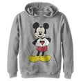 thumbnail image 1 of Boy's Mickey & Friends Mickey Mouse Heart  Pull Over Hoodie Athletic Heather Medium, 1 of 4