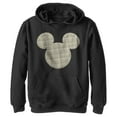 thumbnail image 1 of Boy's Mickey & Friends Mickey Mouse Plaid Silhouette  Pull Over Hoodie Black X Large, 1 of 4