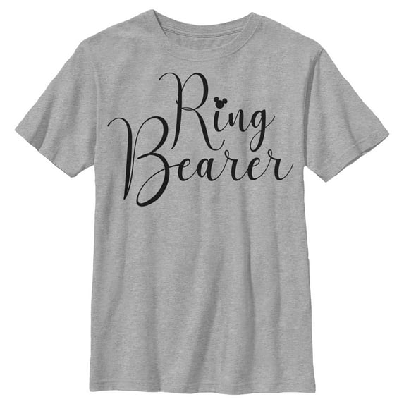 Boy's Mickey & Friends Mickey Mouse Ring Bearer Graphic Tee Athletic Heather X Large