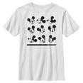 thumbnail image 1 of Boy's Mickey & Friends Mickey Mouse Silly Faces  Graphic Tee White Small, 1 of 4