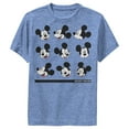 thumbnail image 1 of Boy's Mickey & Friends Mickey Mouse Silly Faces  Performance Graphic Tee Royal Blue Heather Large, 1 of 4