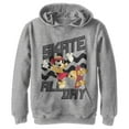 thumbnail image 1 of Boy's Mickey & Friends Mickey Mouse Skate All Day  Pull Over Hoodie Athletic Heather X Large, 1 of 4