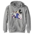 thumbnail image 1 of Boy's Mickey & Friends Mickey Mouse Soccer Japan  Pull Over Hoodie Athletic Heather Large, 1 of 4