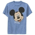 thumbnail image 1 of Boy's Mickey & Friends Mickey Portrait  Performance Graphic Tee Royal Blue Heather Medium, 1 of 9