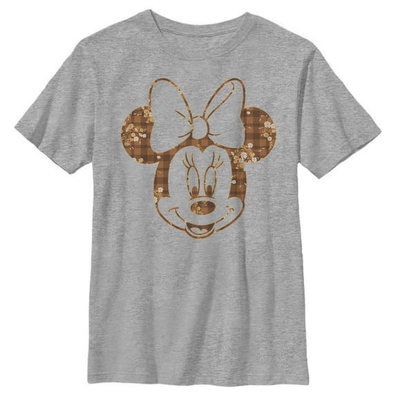 Boy's Mickey & Friends Mickey and Friends Fall Minnie Graphic Tee Athletic Heather Medium