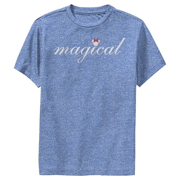 Boy's Mickey & Friends Minnie Mouse Magical Performance Graphic Tee Royal Blue Heather Small