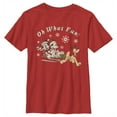 thumbnail image 1 of Boy's Mickey & Friends Oh What Fun Sled  Graphic Tee Red Medium, 1 of 4