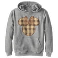 thumbnail image 1 of Boy's Mickey & Friends Plaid Minnie Mouse Logo  Pull Over Hoodie Athletic Heather Medium, 1 of 4