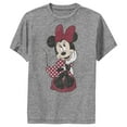 thumbnail image 1 of Boy's Mickey & Friends Polka Dot Minnie  Performance Graphic Tee Charcoal Heather Large, 1 of 4
