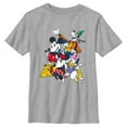 thumbnail image 1 of Boy's Mickey & Friends Retro Crew  Graphic Tee Athletic Heather Large, 1 of 5