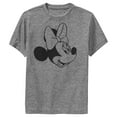 thumbnail image 1 of Boy's Mickey & Friends Simple Minnie  Performance Graphic Tee Charcoal Heather X Large, 1 of 4