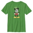 thumbnail image 1 of Boy's Mickey & Friends St. Patrick's Day Retro Portrait  Graphic Tee Kelly Green Small, 1 of 4