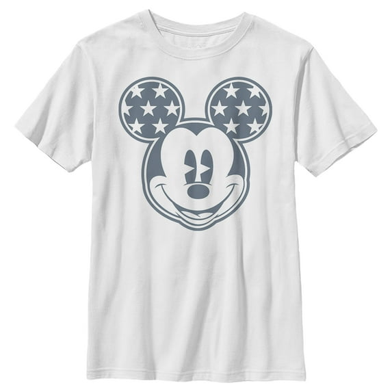 Boy's Mickey & Friends Star Ears Graphic Tee White X Small