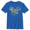 thumbnail image 1 of Boy's Mickey & Friends Teacher Supplies Logo  Graphic Tee Royal Blue Small, 1 of 5