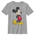 thumbnail image 1 of Boy's Mickey & Friends Smiling Mickey Mouse Portrait Graphic Tee Athletic Heather X Large, 1 of 5