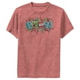 thumbnail image 1 of Boy's Minecraft Boom  Performance Graphic Tee Red Heather Small, 1 of 4