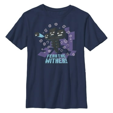 Boy's Minecraft Fear the Wither  Graphic T-Shirt