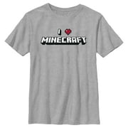 Boys Minecraft I Heart Minecraft Graphic Tee Athletic Heather X Large