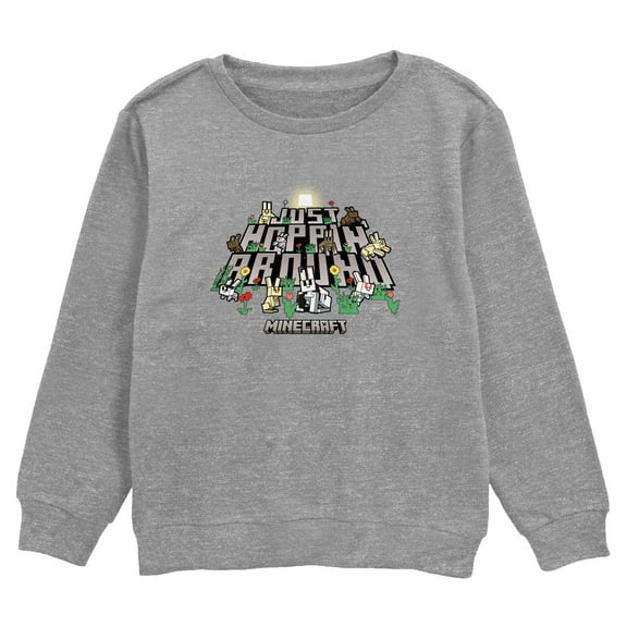 Boy's Minecraft Just Hoppin' Around  Sweatshirt
