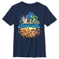 thumbnail image 1 of Boy's Minecraft Legends Poster  Graphic Tee Navy Blue Small, 1 of 9