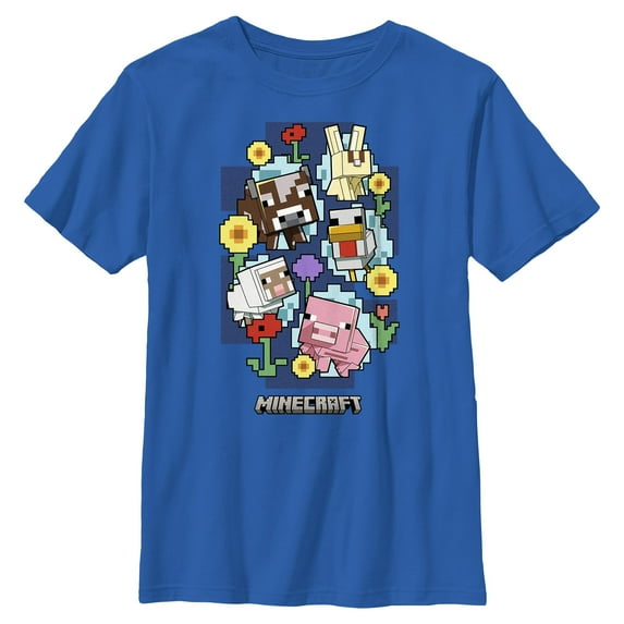 Boy's Minecraft Spring Animals Graphic T-Shirt