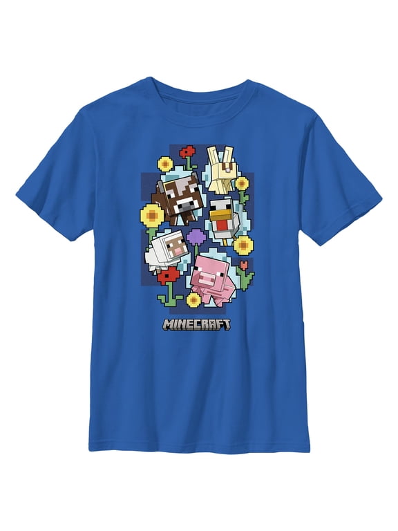 Boy's Minecraft Spring Animals Graphic T-Shirt