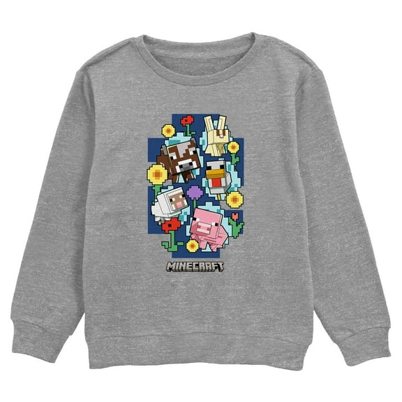 Boy's Minecraft Spring Animals Sweatshirt