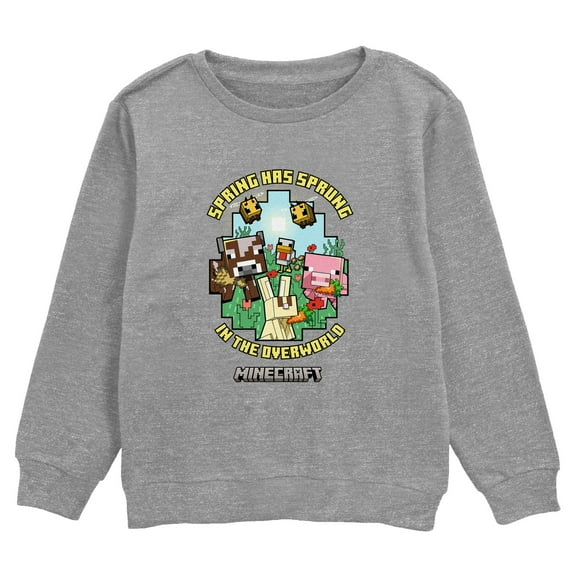 Boy's Minecraft Spring Has Sprung  Sweatshirt