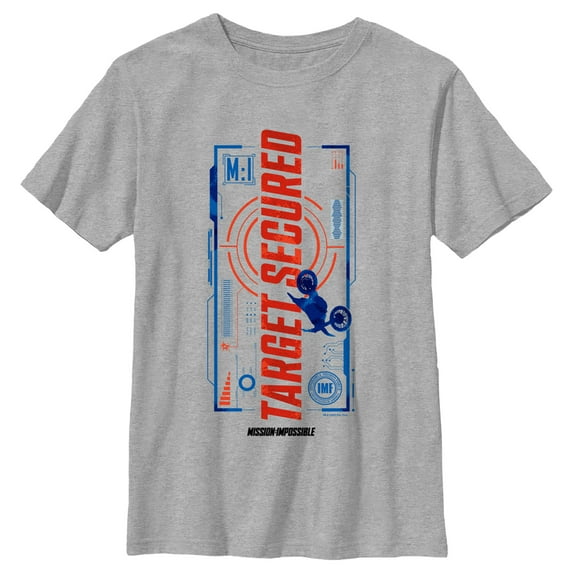 Boy's Mission: Impossible Dead Reckoning Target Secured Large Graphic Tee