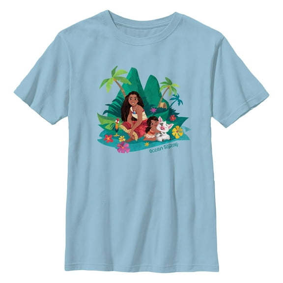 Boy's Moana 2 Ocean Sisters  Graphic T-Shirt
