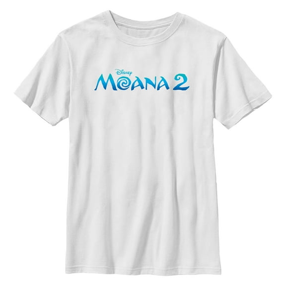 Boy's Moana 2 Official Logo  Graphic T-Shirt