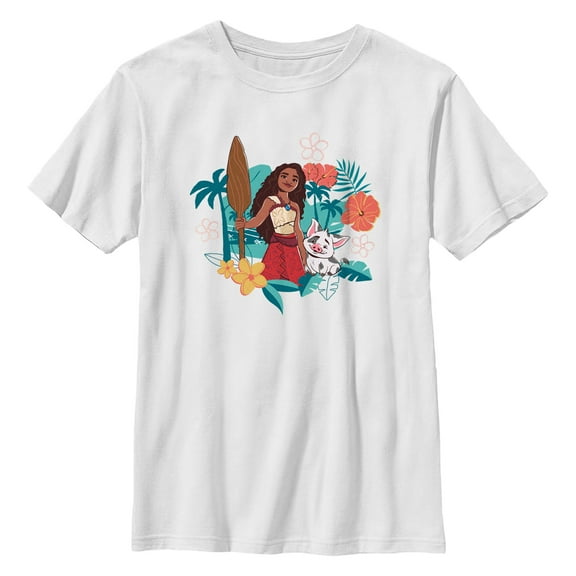 Boy's Moana 2 Pua and Moana  Graphic T-Shirt