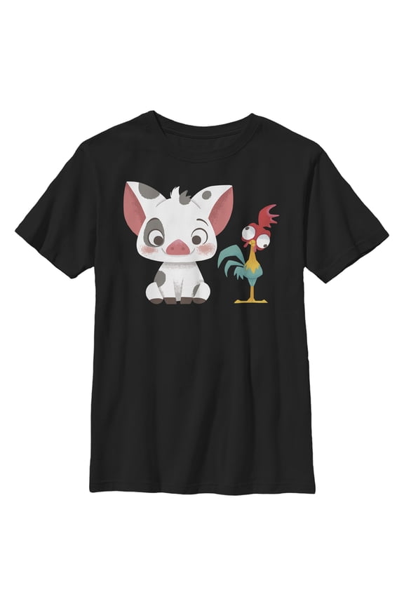 Boy's Moana Pua & Hei Hei Friends Graphic T-Shirt