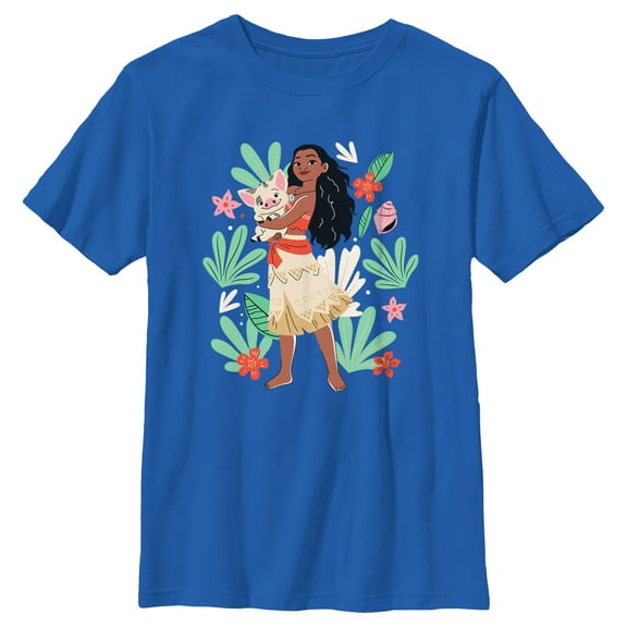 Boy's Moana Tropical Friends  Graphic T-Shirt