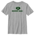 thumbnail image 1 of Boy's Mossy Oak Forest Green Classic Logo  Graphic Tee Athletic Heather Medium, 1 of 5