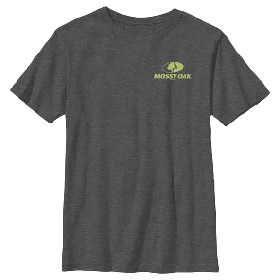 Boy's Mossy Oak Small Green Classic Logo  Graphic Tee